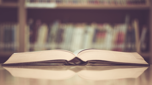 Open book in library © Getty Images